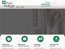Tablet Screenshot of firstfedweb.com